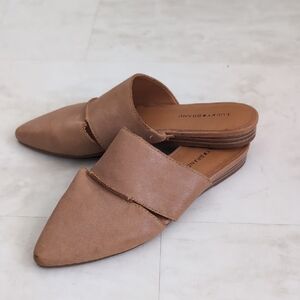 Lucky Brand Women's Brown Suede Mules